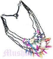 Four Row Mop Chips Necklace - click here for large view